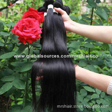 26-inch Unprocessed Silk Straight Brazilian Virgin Hair Weaves